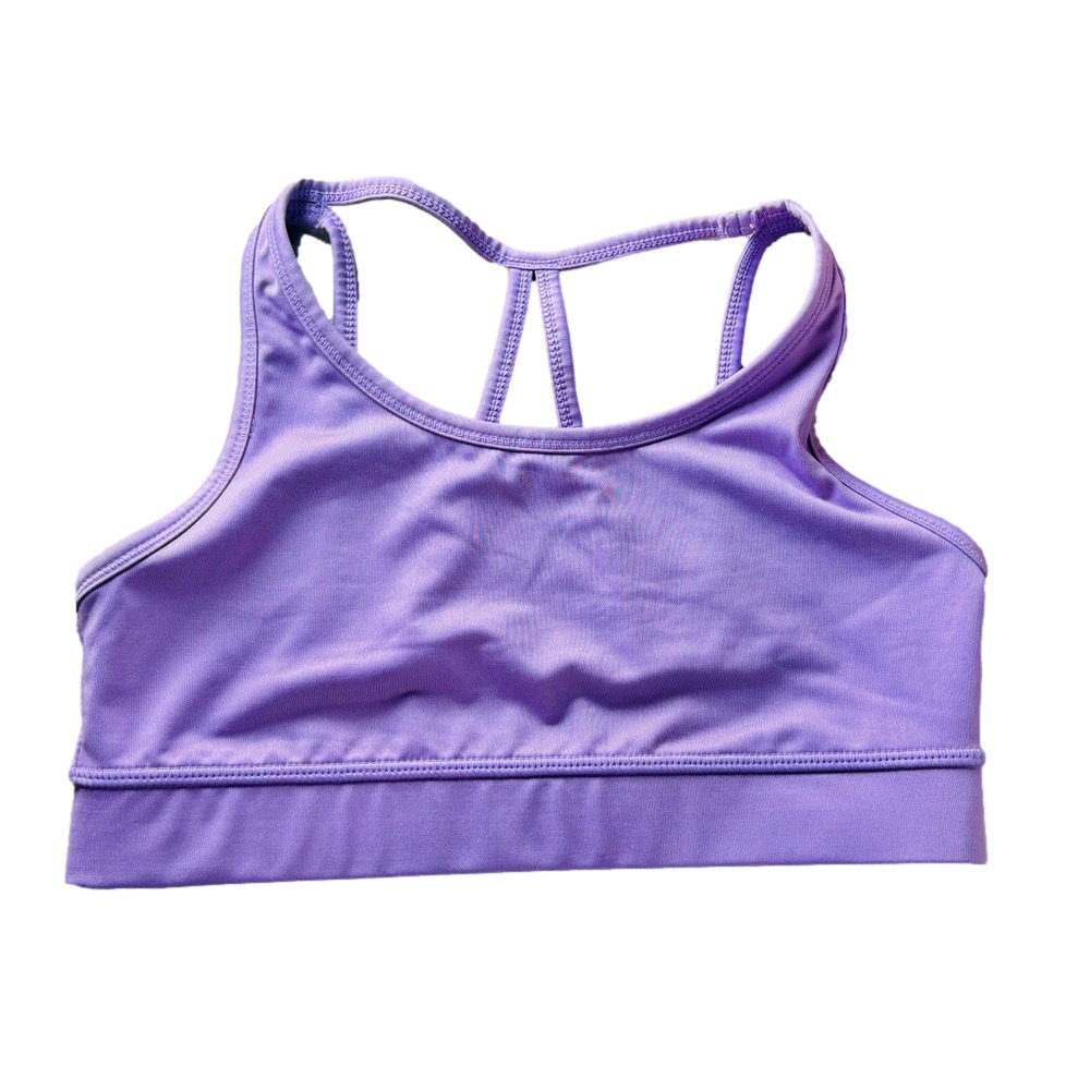 Kids Joe Fresh Active Purple Sports Bra - Picture 2 of 5